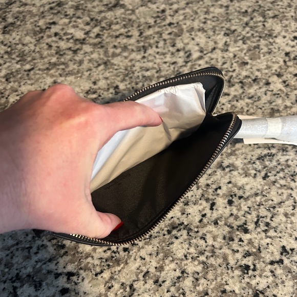 ❤️ NWT Kate Spade Medium Lzip Black Floral Wristlet Wallet ❤️ - Picture 6 of 9